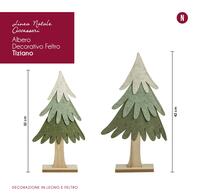 DECORAZIONE ALBERO FELTRO TIZIANO H42 Tellini S.r.l. Ingrosso Abbigliamento